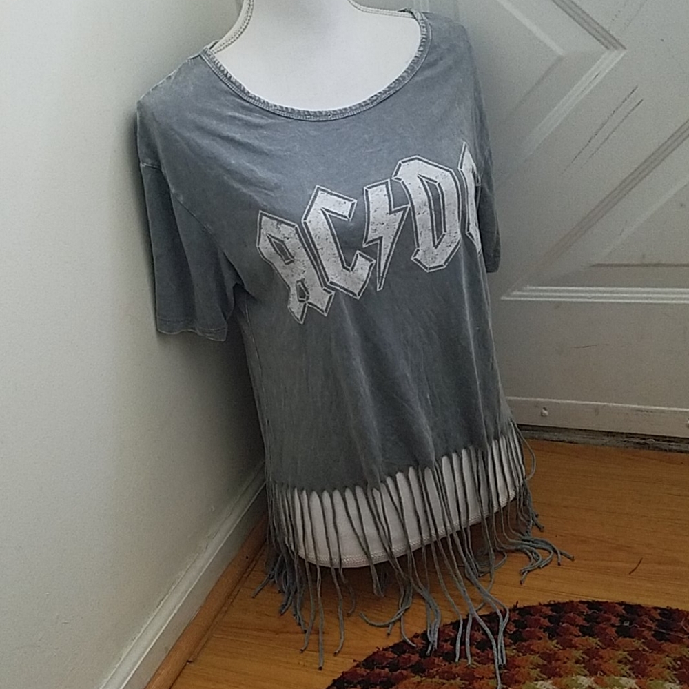 AC/DC Fringey Crop